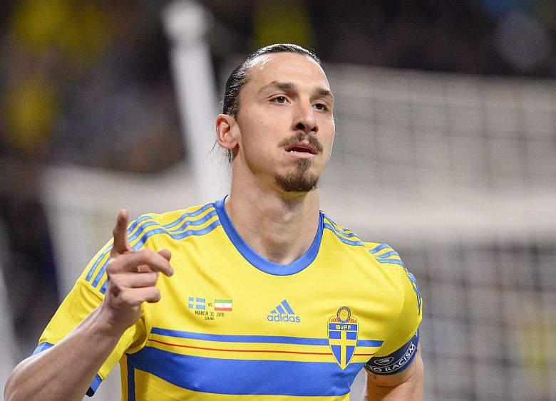 Ibrahimovic jugar para Suecia en 2015. (Getty)