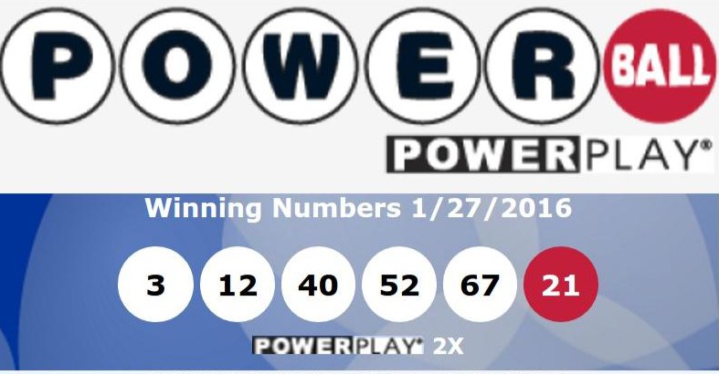 Powerball Números Ganadores, Miercoles 27 de Enero 2016