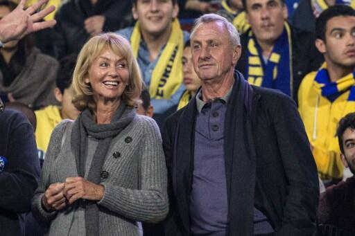 Johan Cruyff hijos, Johan Cruyff esposa