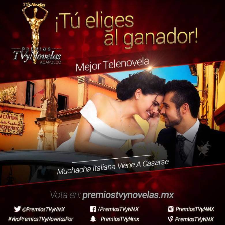 Para votar por tu favorito haz clic aquí o PremiosTVyNovelas.mx. 
