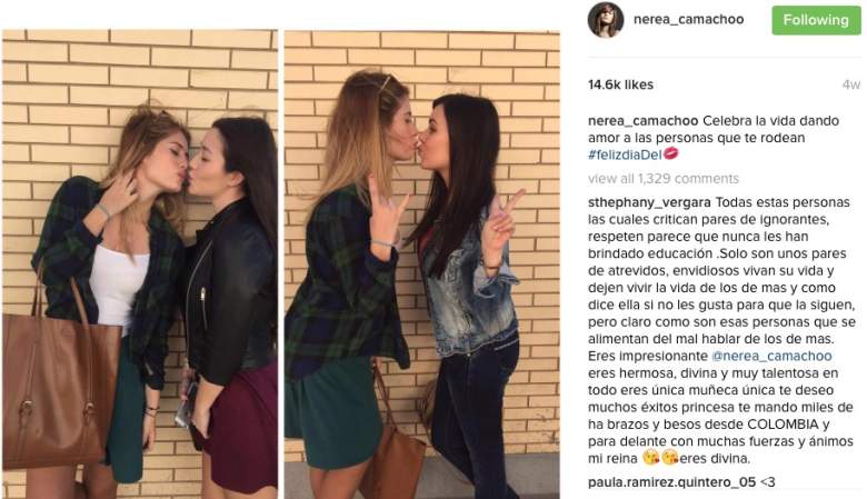 La actriz celebra el Día del Beso con sus amigas. (Instagram)