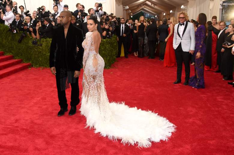 Kim Kardashian West y  Kanye West en la Gala del Met del 2015. (Getty)