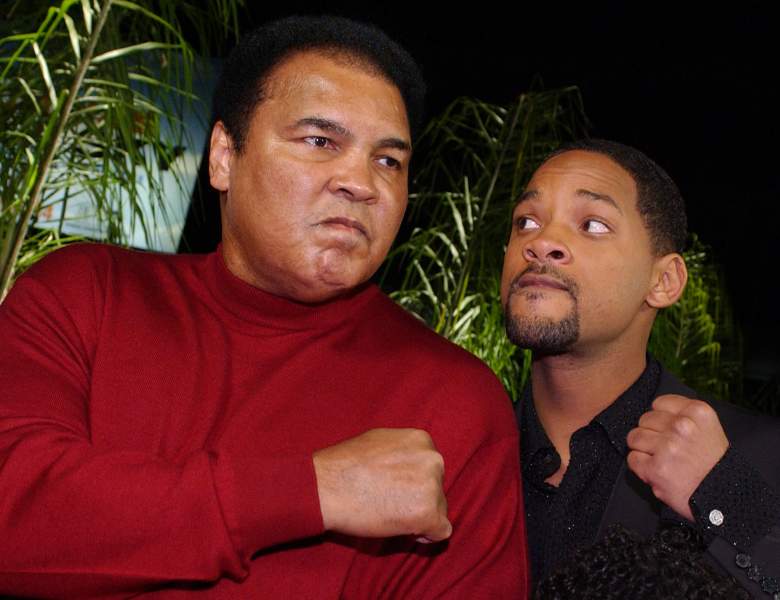 El ex boxeador Muhammad Ali junto al actor Will Smith. (Getty Images) 