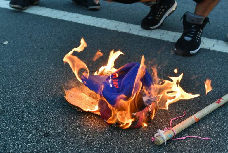 protestas contra trump, mitin de trump en san jose