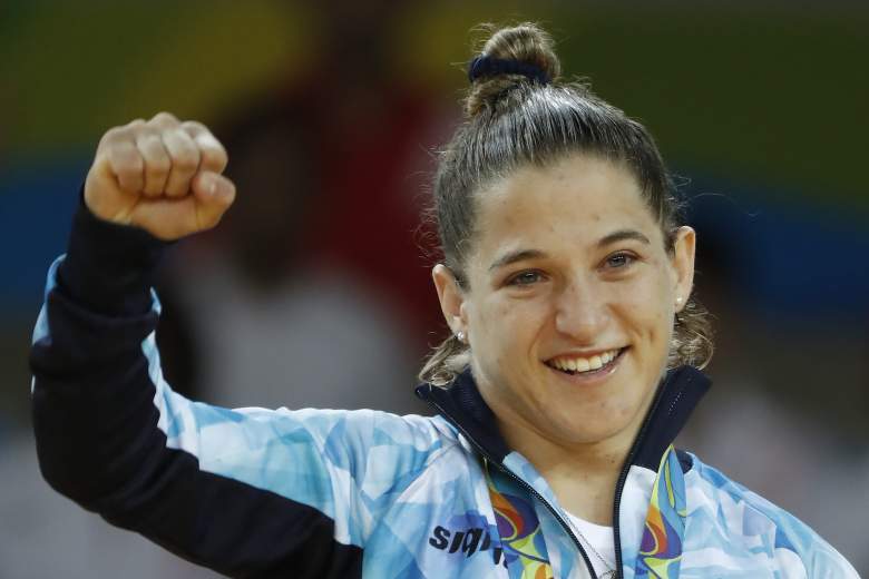 La argentina Paula Pareto gana la medalla de oro en los Juegos Olímpicos de Río 2016, 6 de agosto. (Getty Images)