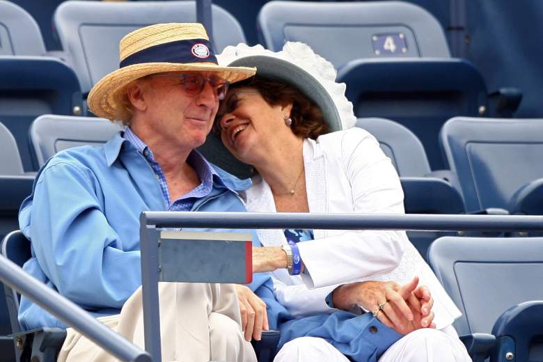 Gene Wilder junto a su esposa, Karen Boyer, en el U.S. Open en 2007. (Getty)