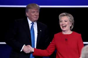 La candidata demócrata Hillary Clinton y el republicano Donald  Trump. ¿Quién gana en Florida?  (Foto Drew Angerer/Getty Images)
