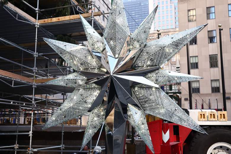 Swarovski Star Raising at Rockefeller Center Christmas Tree