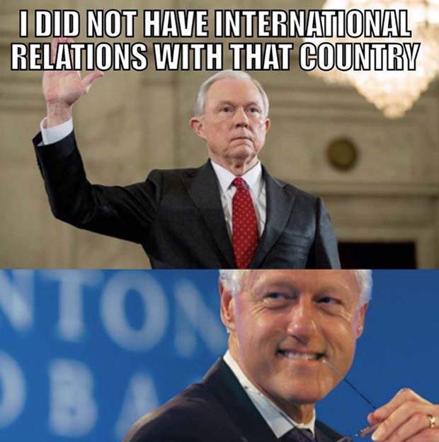 Los memes están inundando en Twitter de la comparación entre Jeff Sessions y Bill Clinton. (Instagram)