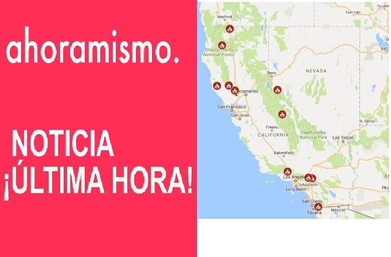 California-Mapas de los incendios cerca de mi , 6 de julio de 2018