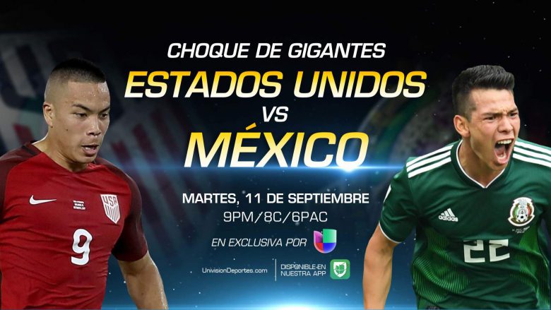 México vs. Estados Unidos: Hora, Canal, Live Stream, Estados Unidos vs. Mexico