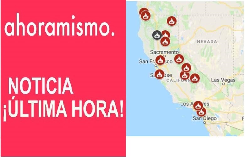 California Mapa de incendios noviembre2018, lista de incendios cerca de mi, 14 de noviembre de 2018