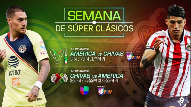 ¿Dónde ver el Super Clásico de la Liga MX , Marzo de 2019?