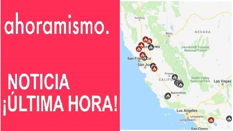 California-Mapa Incendios julio 2019: Lista de incendios cerca de mí