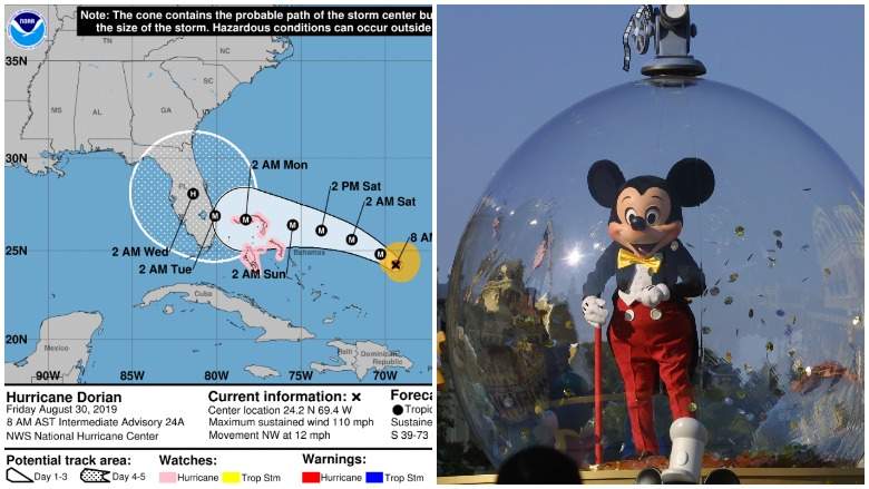 Disney World cerrara huracan Dorian