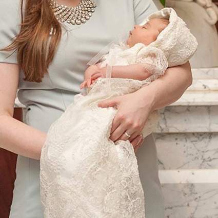 ivory christening gown