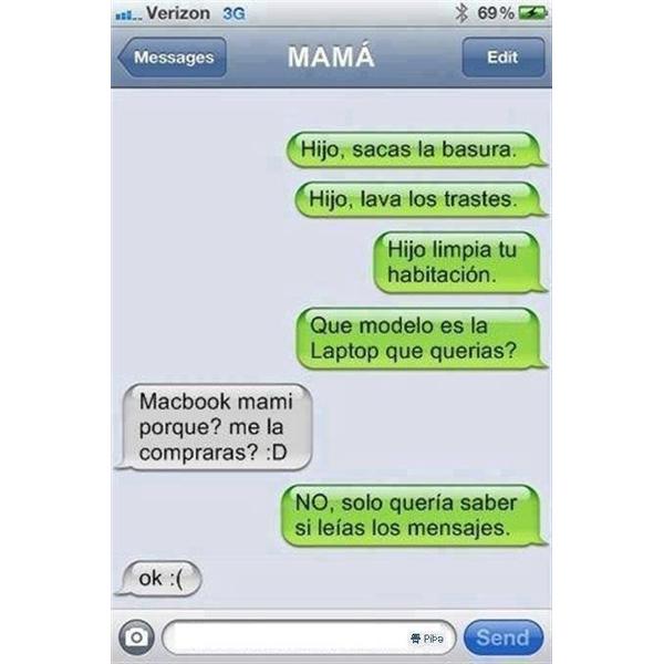 Mira las conversaciones chistosas en WhatsApp