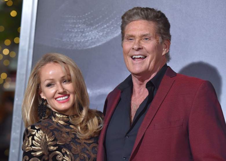 David Hasselhoff y Hayley Roberts