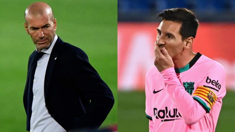 Zinedine Zidane y Lionel Messi