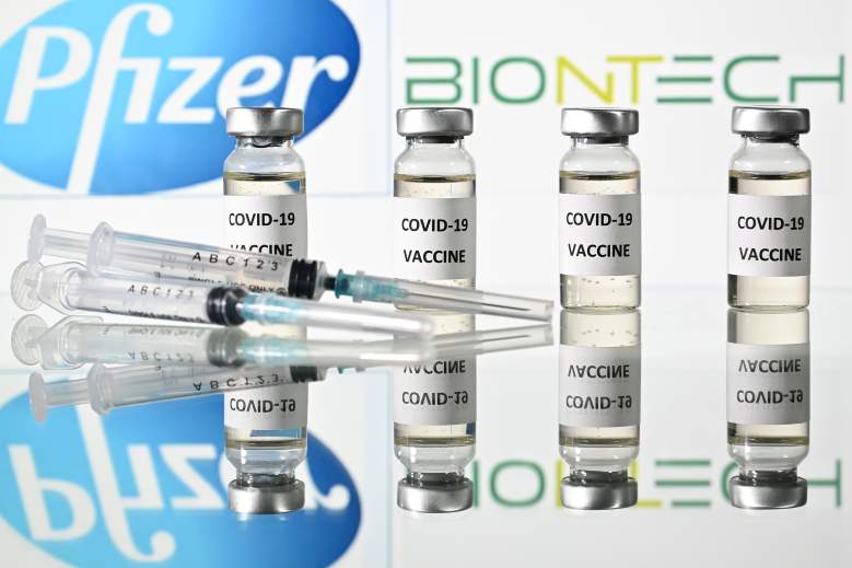 Ilustración de la vacuna contra el Covid-19 de la compañía farmacéutica Pfizer y BioNTech.
