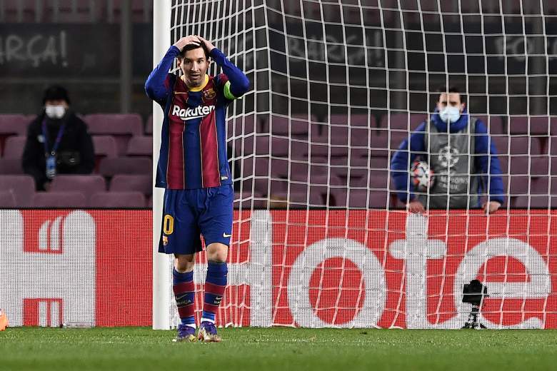 Leo Messi frente a la Juventus.