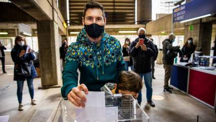 Leo Messi fue a votar ¿se quedará en el Barcelona?