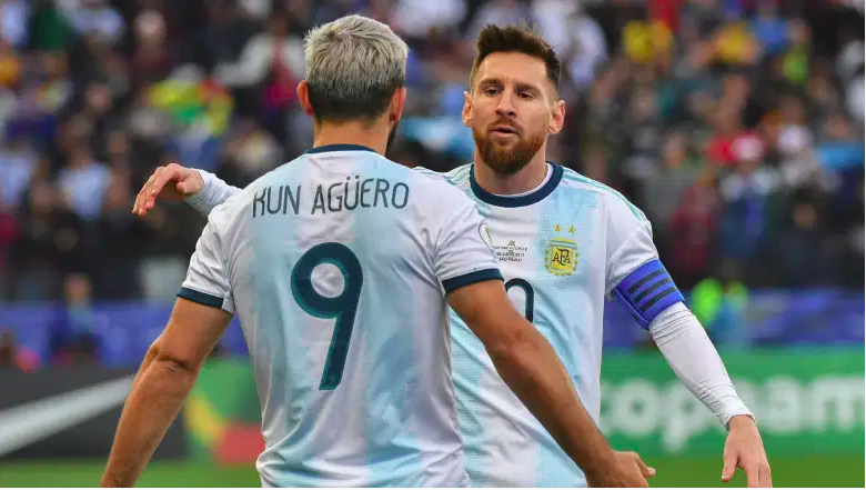 Sergio Agüero y Lionel Messi
