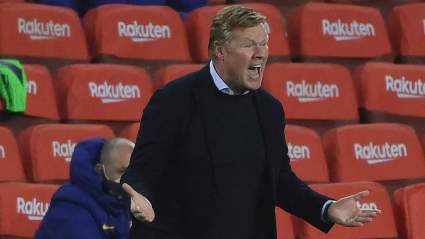 [VIDEO] El increíble enojo de Koeman con uno de sus jugadores del Barcelona