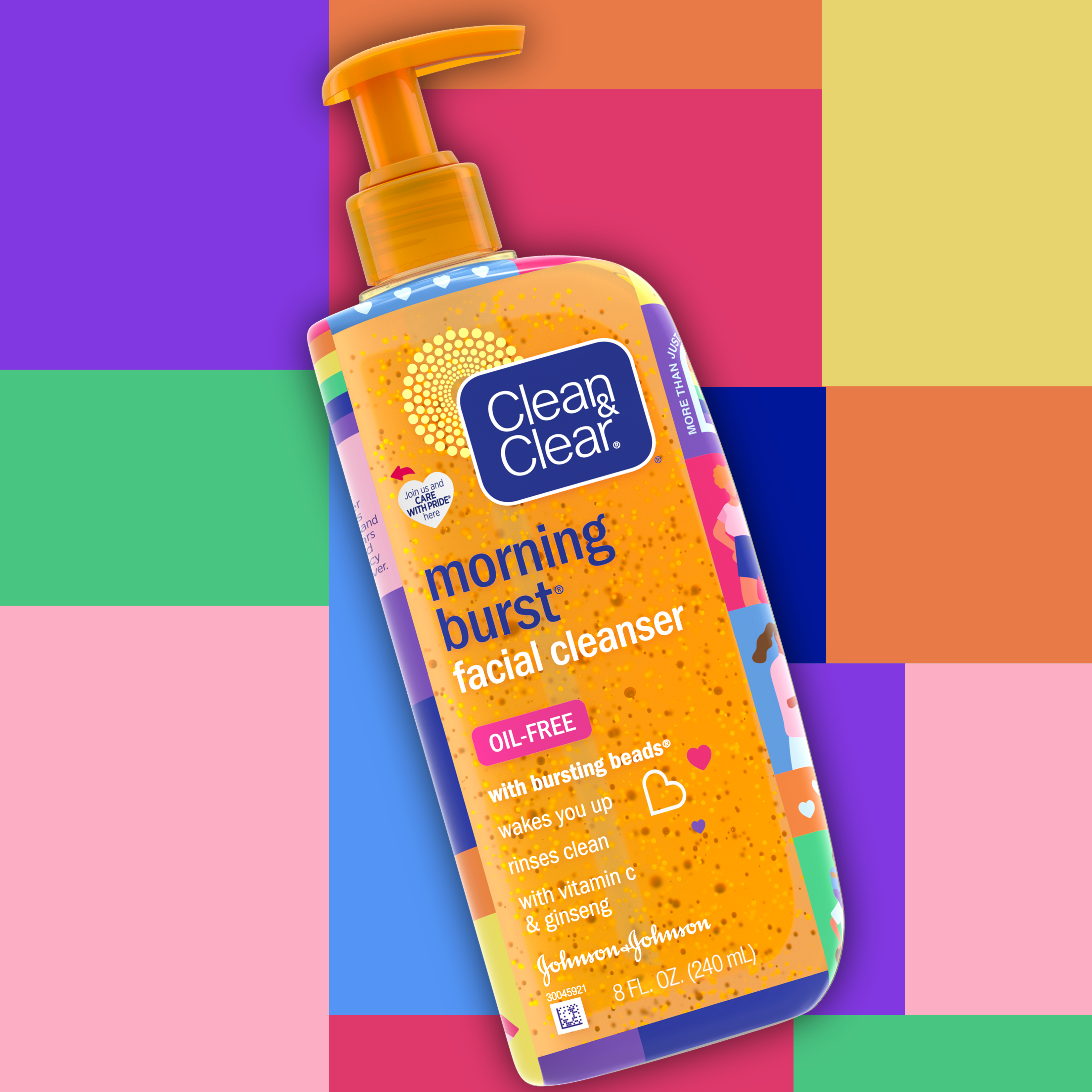 Limpiador Care with Pride Morning Burst Facial Cleanser.