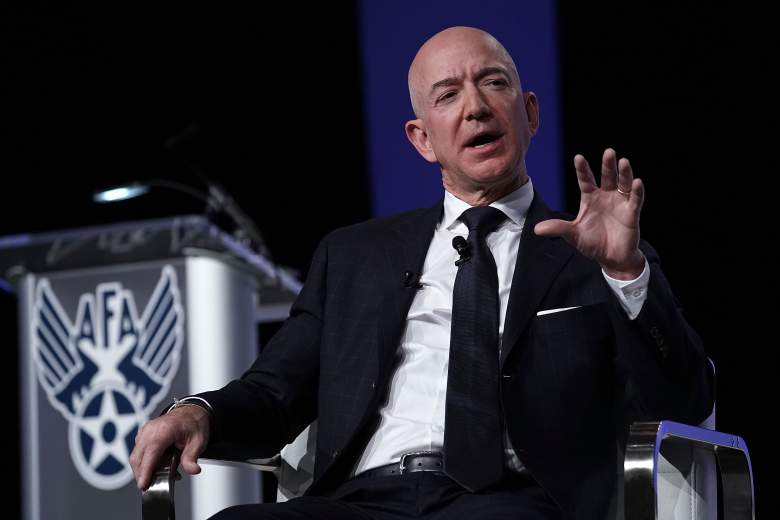 El CEO de Amazon, Jeff Bezos, fundador de la empresa espacial Blue Origin y propietario de The Washington Post, participa en un evento organizado por la Asociación de la Fuerza Aérea el 19 de septiembre de 2018 en National Harbor, Maryland.
