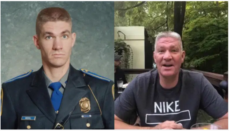 El sargento Brian Mohl era un policía del estado de Connecticut que se ahogó en una inundación el 2 de septiembre de 2021.