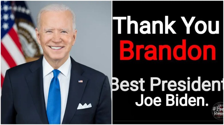 El significado del meme Gracias Brandon se relaciona con Biden.