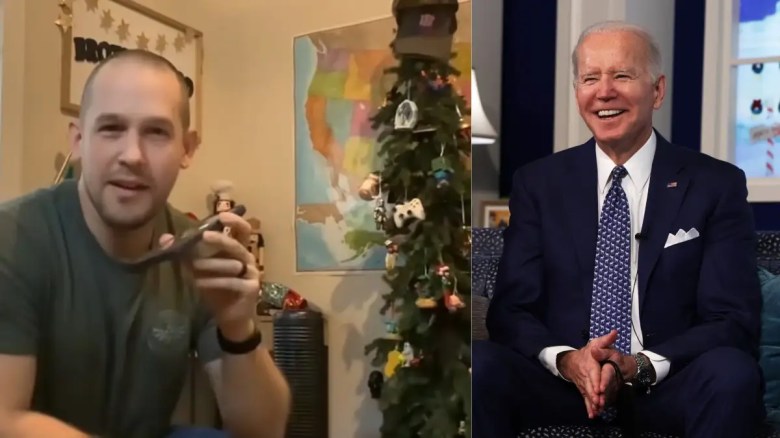 Jared Schmeck se volvió viral después de decirle "Vamos Brandon" al presidente Joe Biden en una llamada de Nochebuena.