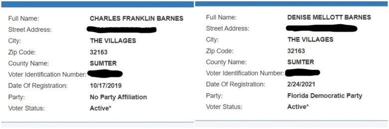 Charles Franklin Barnes no está registrado en ningún partido político,