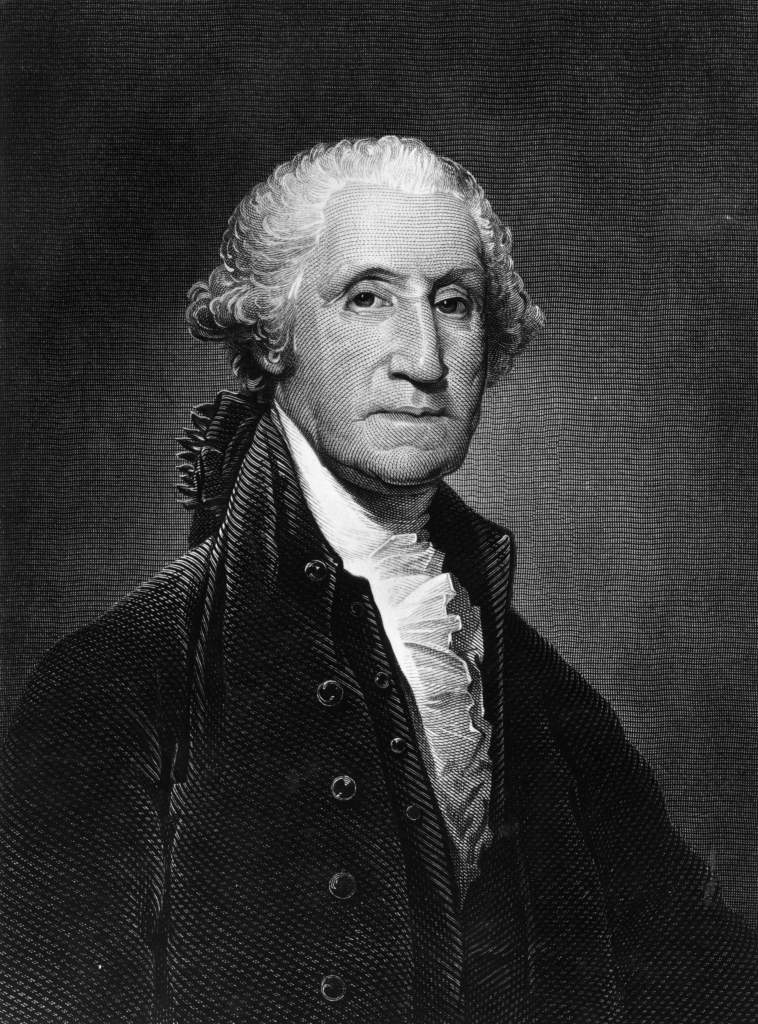 George Washington (1732 - 1799), el primer presidente de los Estados Unidos de América.