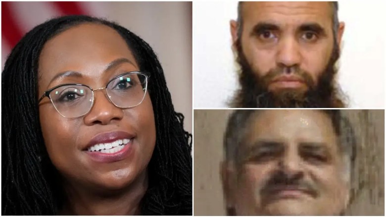 Ketanji Brown Jackson y dos ex detenidos en la Bahía de Guantánamo a los que representó