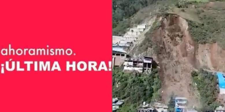 Un alud sepultó varias casas en Perú
