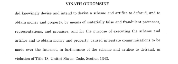 Vinath Oudomsine admitió haber obtenido de manera fraudulenta fondos de ayuda por el COVID-19 y haber usado el dinero para comprar una tarjeta Pokémon.