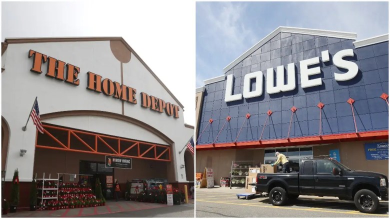 Home Depot y Lowe's