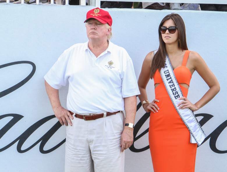 Trump y la Miss Universo Paulina Vega fotos