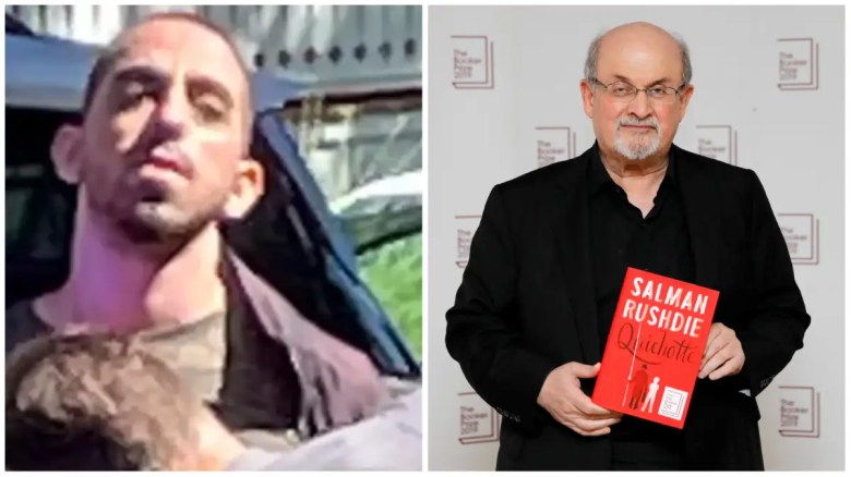 Hadi Matar y Salman Rushdie