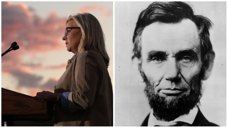 Liz Cheney y Abraham Lincoln.
