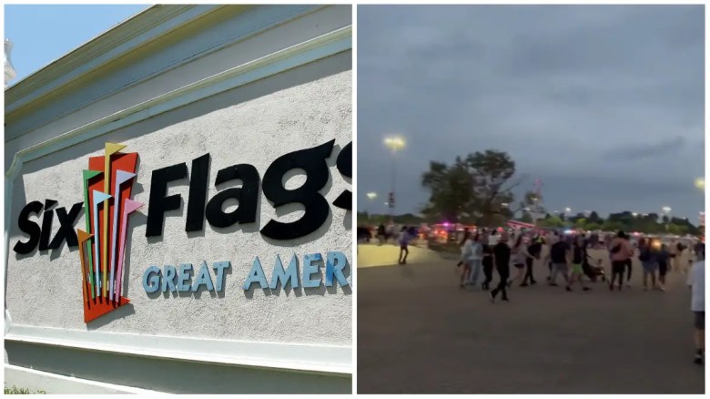 Surgió un video de la escena del tiroteo de Six Flags.