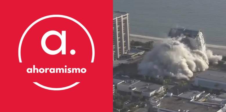 El Hotel Deauville, de Miami Beach fue implosionado este domingo
