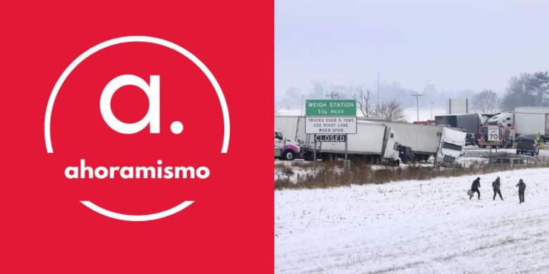 Choque múltiple en autopista de Wisconsin por fuerte tormenta de nieve