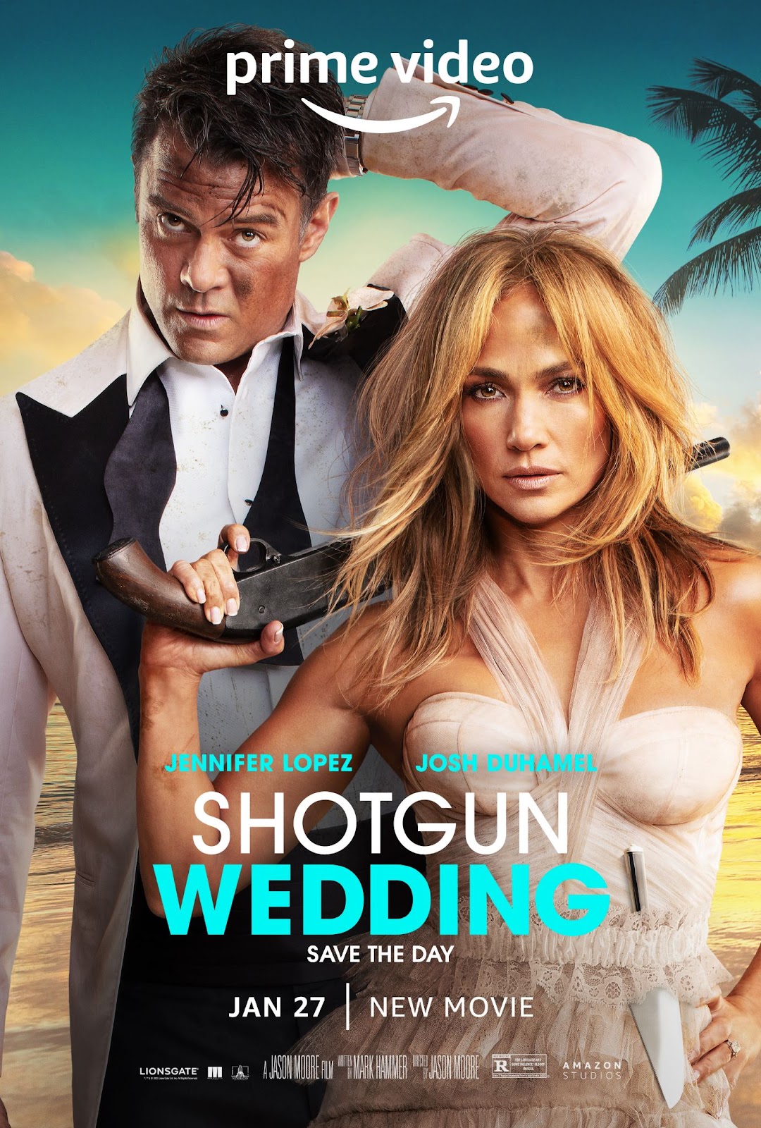 Shotgun Wedding es una comedia de acción