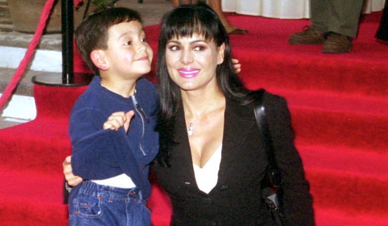 Maribel Guardia con su hijo de aproximadamente 6 años, Marcos Julián, fruto de su relación con Joan Sebastian