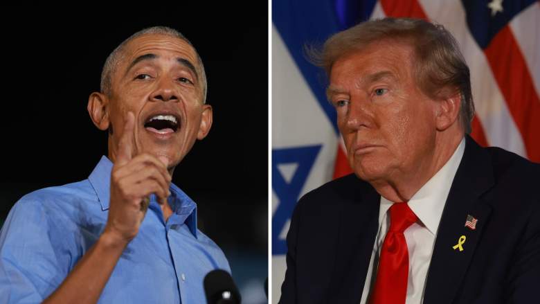 Barack Obama (izq.) y Donald Trump