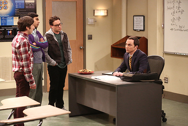 sheldon and amy, shamy kiss, penny and leonard in bed