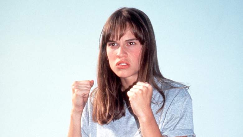 hilary swank pat morita